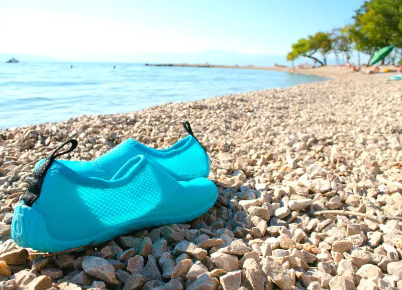 water shoes at the seaside